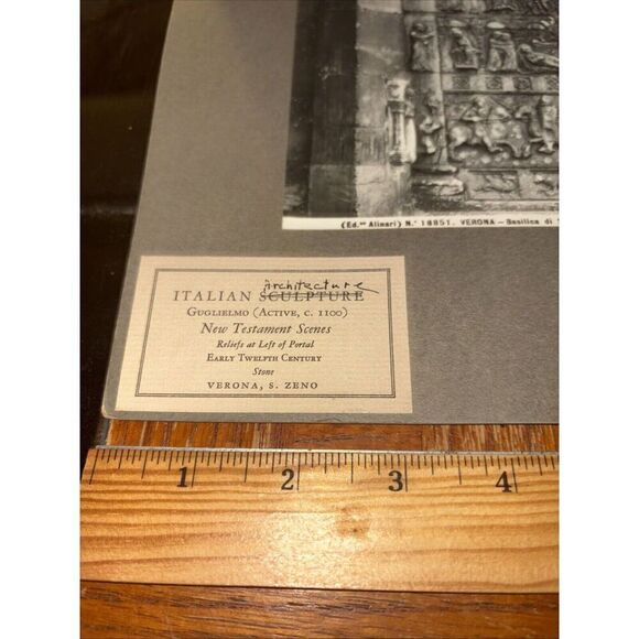 Vintage New Testament Scenes / Guglielmo Italian Sculpture Photo San Zeno Verona - Picture 2 of 5